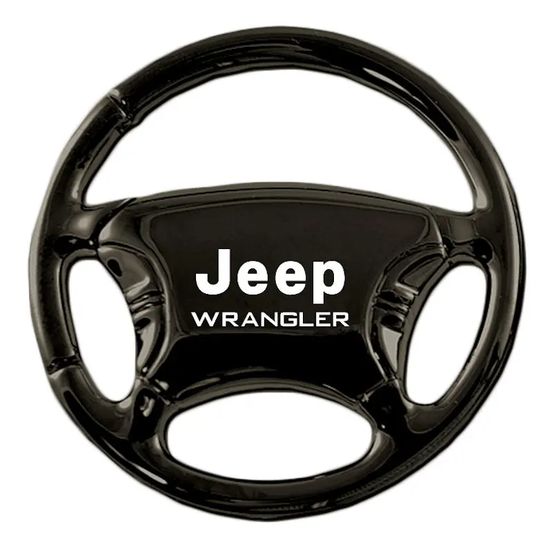 Jeep Wrangler Steering Wheel Key Ring (Black) 1