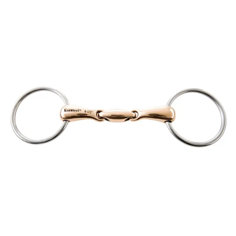 Jp Korsteel Copper Mouth Oval Link Loose Ring Snaffle Bit 1