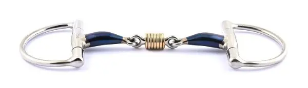 Jump'in Blue Steel D-Ring Bit W/ Double Joint & Copper Rings 1