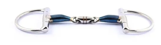 Jump'in D-Ring Lozenge Snaffle W/ Blue Steel 1