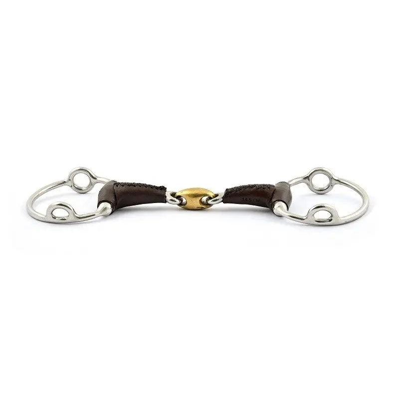 Jump'in French Mouth Leather Covered Gag Bit 1