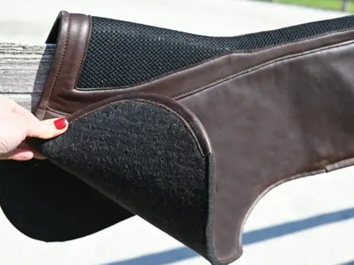Jump'in Leather And Felt Shock Absorber Saddle Pad 2