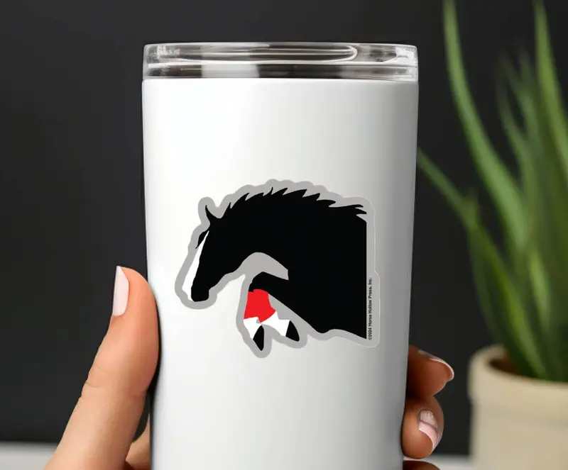 Jumping Horse Sticker 1