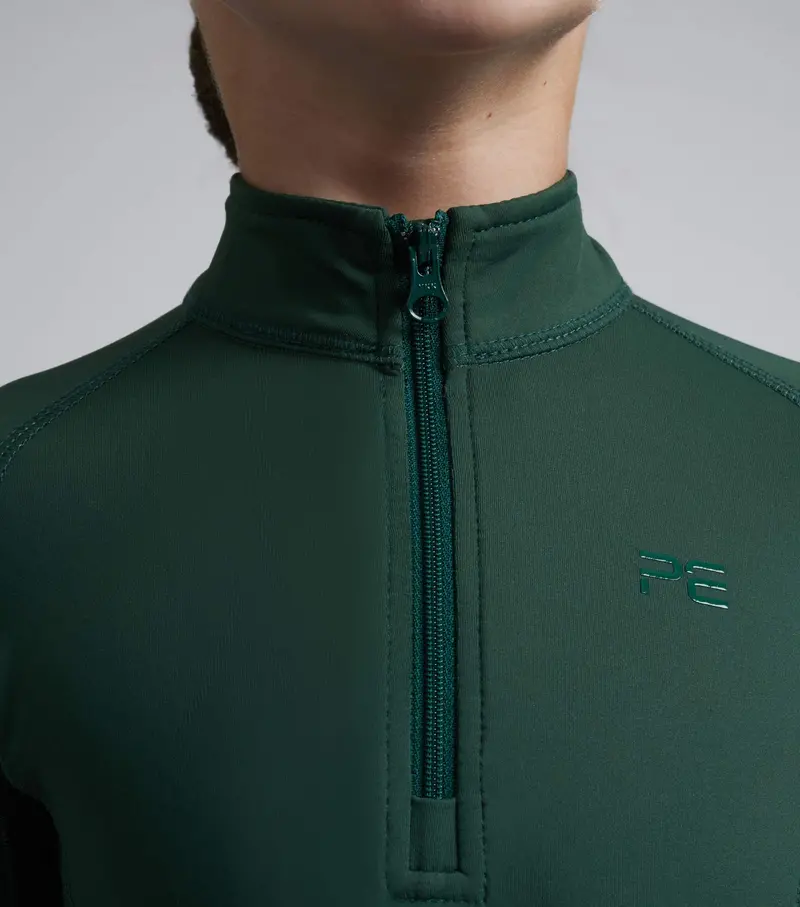 Junior Ombretta Technical Riding Top Green 3
