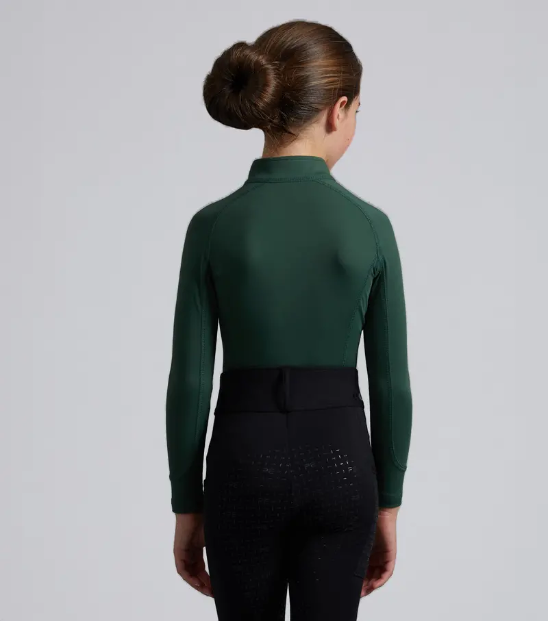 Junior Ombretta Technical Riding Top Green 4