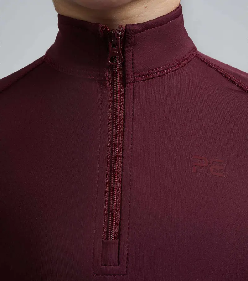 Junior Ombretta Technical Riding Top Wine 3