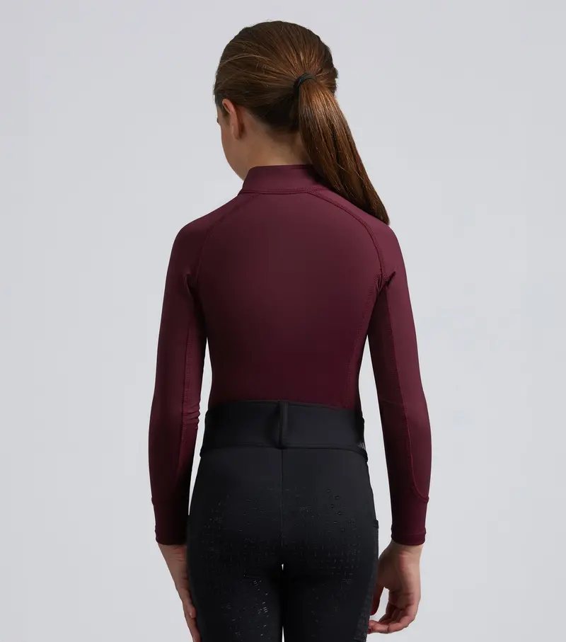 Junior Ombretta Technical Riding Top Wine 4