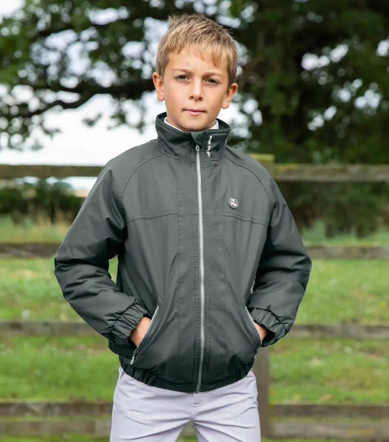 Junior Pro Rider Unisex Riding Jacket Anthracite Grey 1