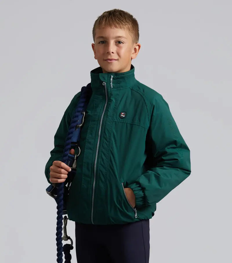 Junior Pro Rider Unisex Riding Jacket Green 1