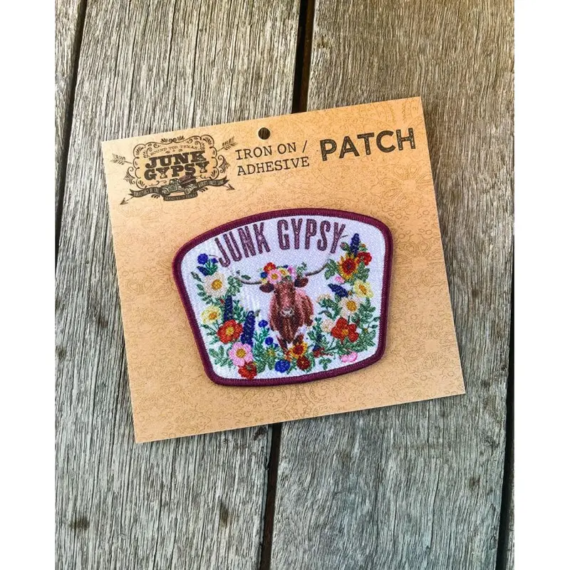 Junk Gypsy Longhorn Flowers Patch 1