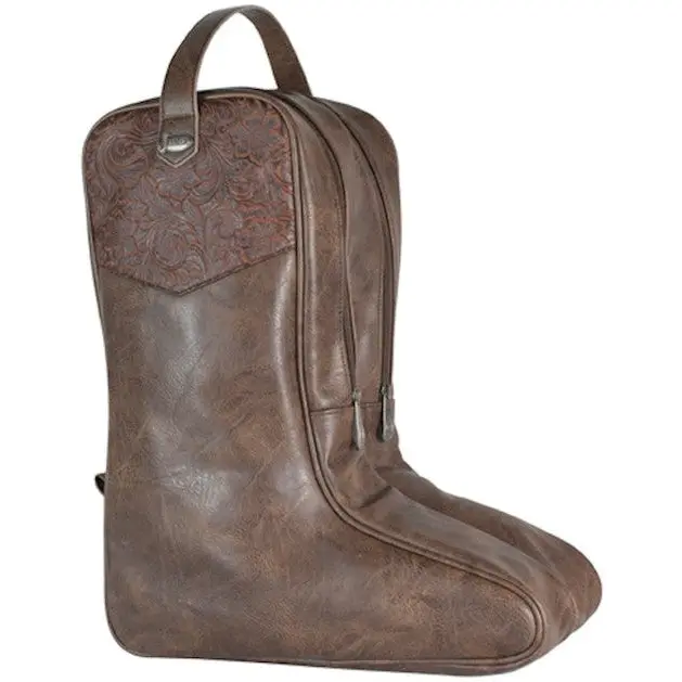 Justin Brown Tooled Boot Bag 1