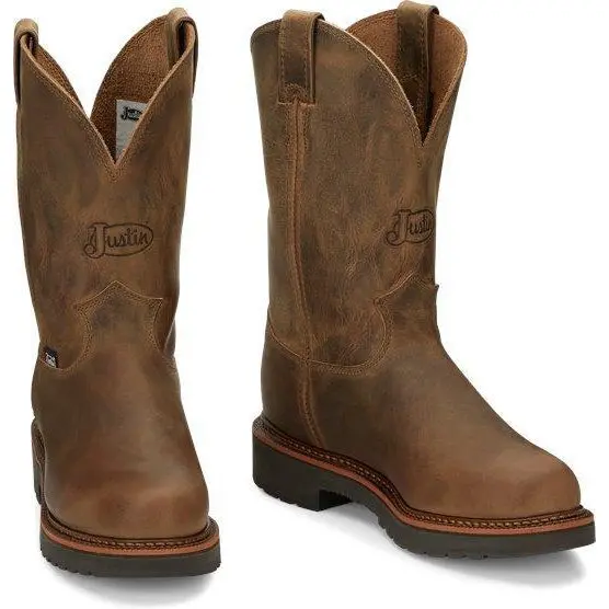 Justin Men's Blueprint Pull On Boot 1