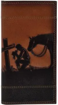 Justin Praying Cowboy Rodeo Wallet 1