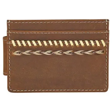 Justin Whipstitch And Horse Hair Braid Card Case 1
