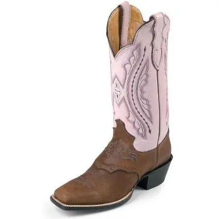 Justin Women's Coffee Westerner With Saddle Vamp 1