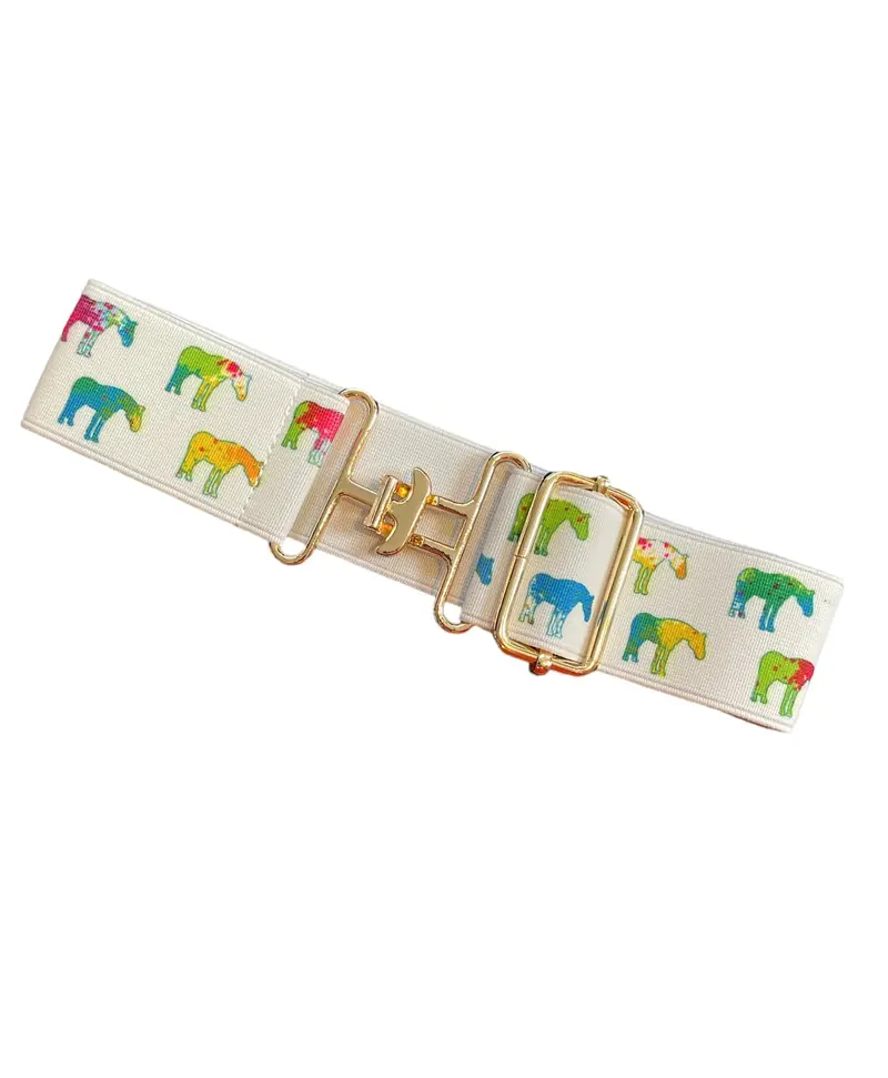 Kathryn Lily Adjustable Equestrian Belt with Blanket Buckle