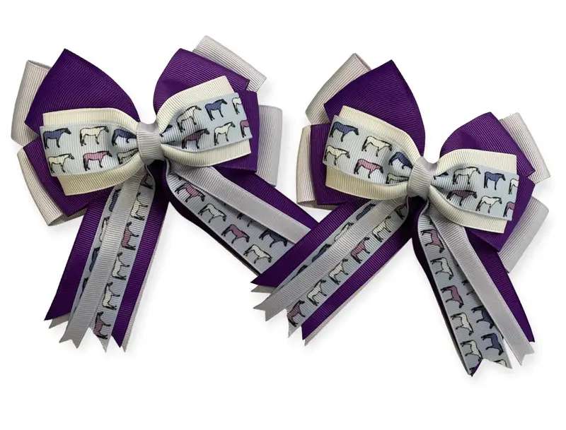 Kathryn Lily Equestrian Piggies Show Bows 11