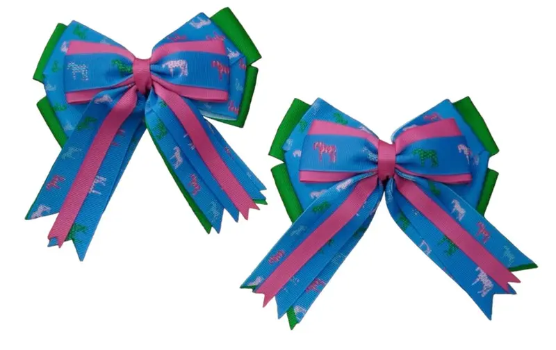 Kathryn Lily Equestrian Piggies Show Bows 13