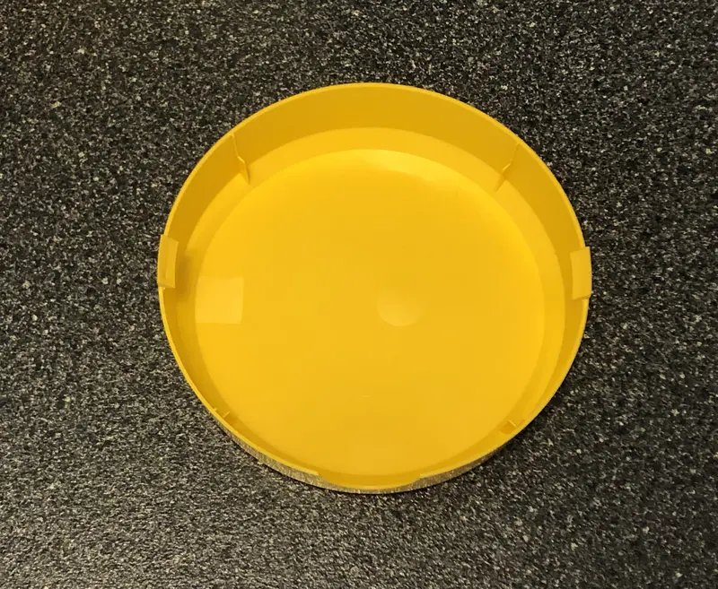 Kc Daylighter Ford Hard Light Cover Yellow W/ Black Decals 6" Round Hilites Custom 2