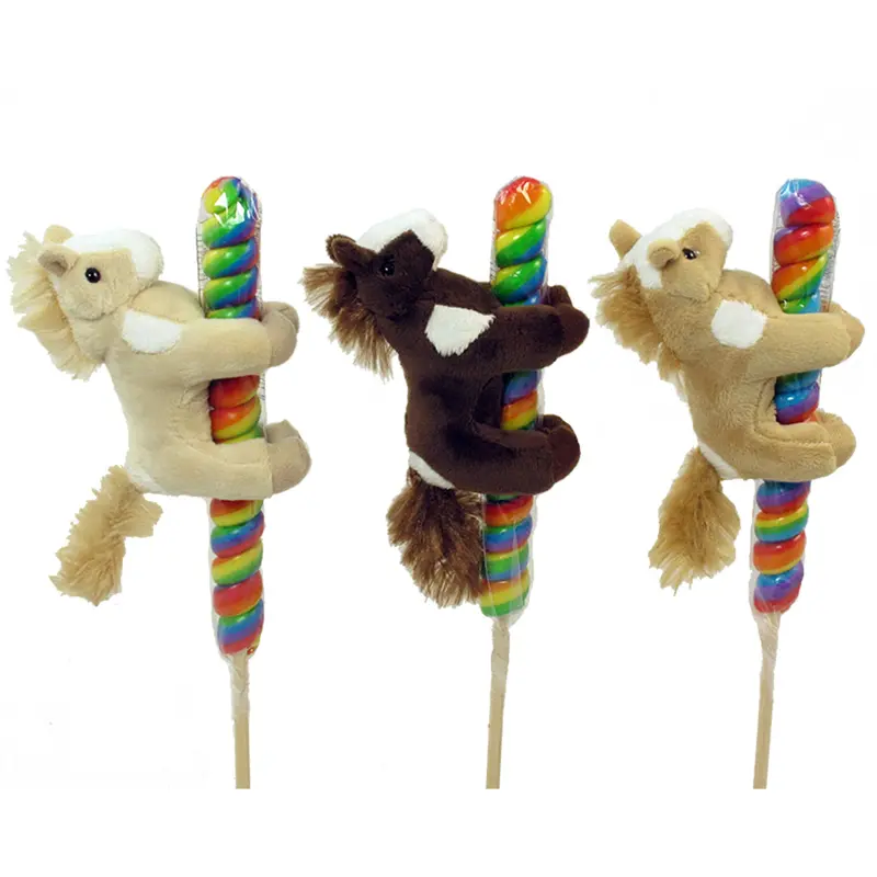 Kelley And Company - 4" Plush Horse Stuffed Animal Lollipops Candy 1