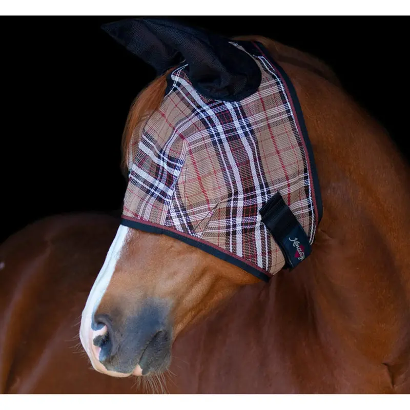 Kensington Signature Fly Mask With Ears-Deluxe Black 1