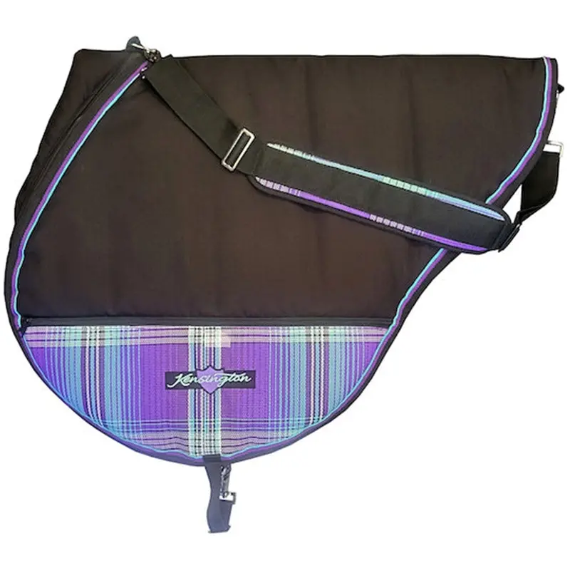 Kensington Signature Padded All Purpose Saddle Bag-Lavender Mint 1