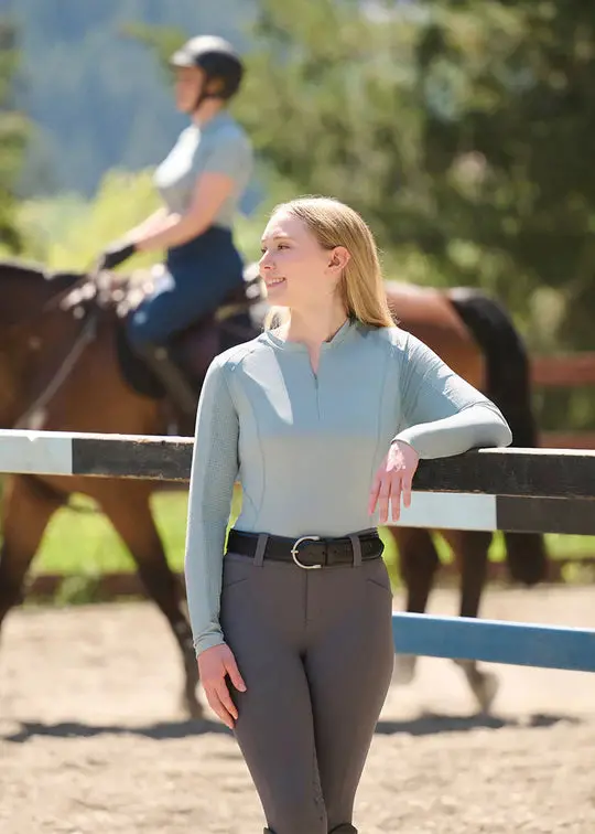 Kerrits Women’s Precision Long-Sleeve Tech Crew Neck Top