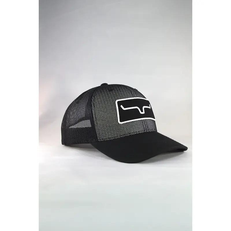Kimes Ranch Black All Mesh Trucker Hat 1
