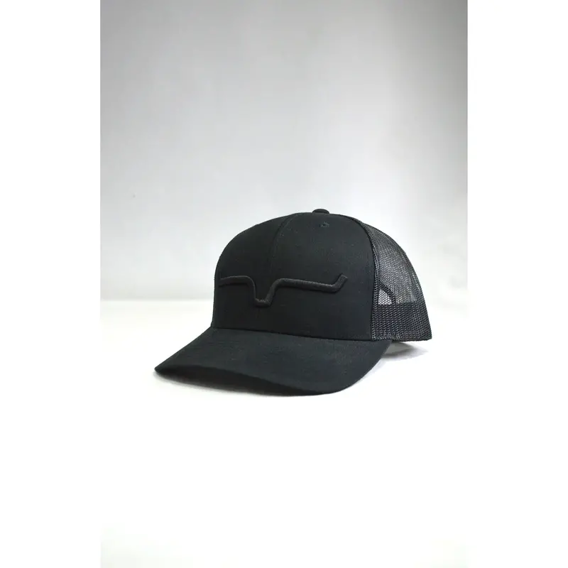 Kimes Ranch Black Upgrade Weekly Trucker Cap 1