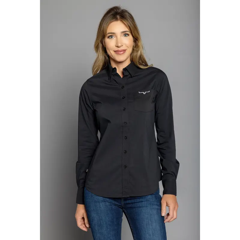 Kimes Ranch Women's Black Long Team Shirt 1