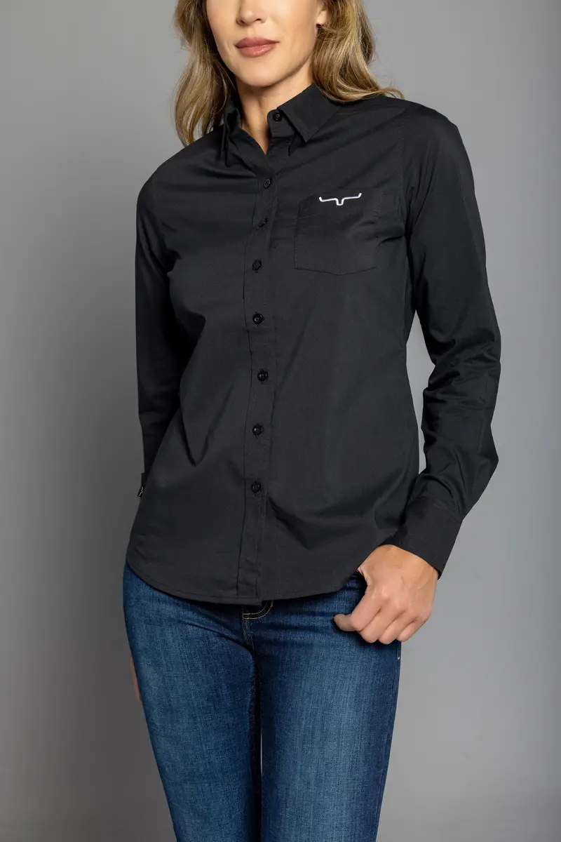 Kimes Ranch Women's Black Long Team Shirt 3
