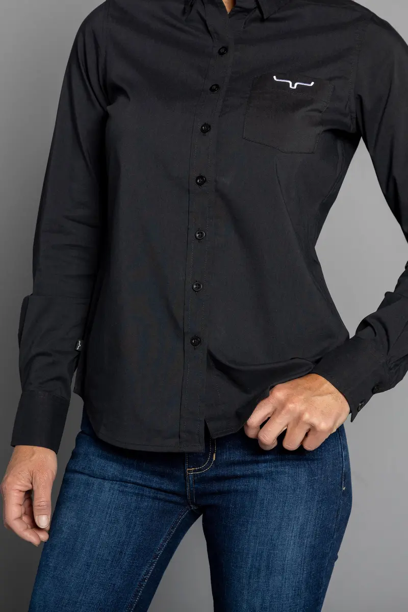 Kimes Ranch Women's Black Long Team Shirt 5