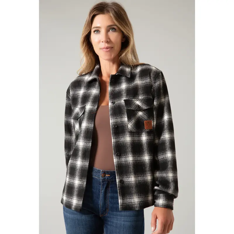Kimes Ranch Women's Black Spokane Shirt Jacket 1