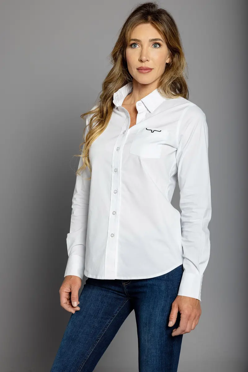Kimes Ranch Women's White Long Team Shirt 2