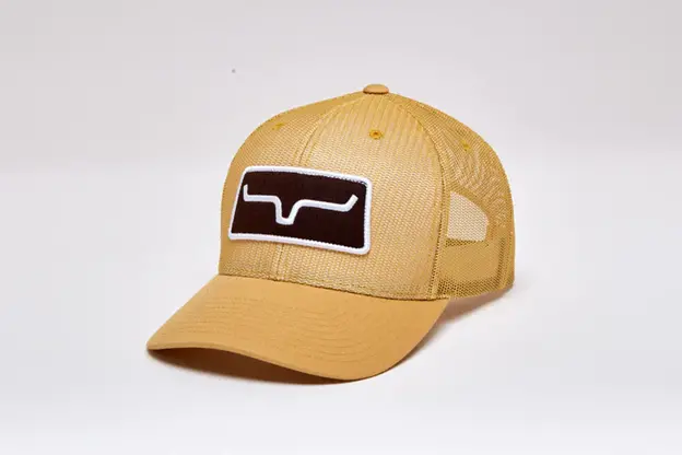 Kimes Ranch Work Wear Brown All Mesh Trucker Hat 1