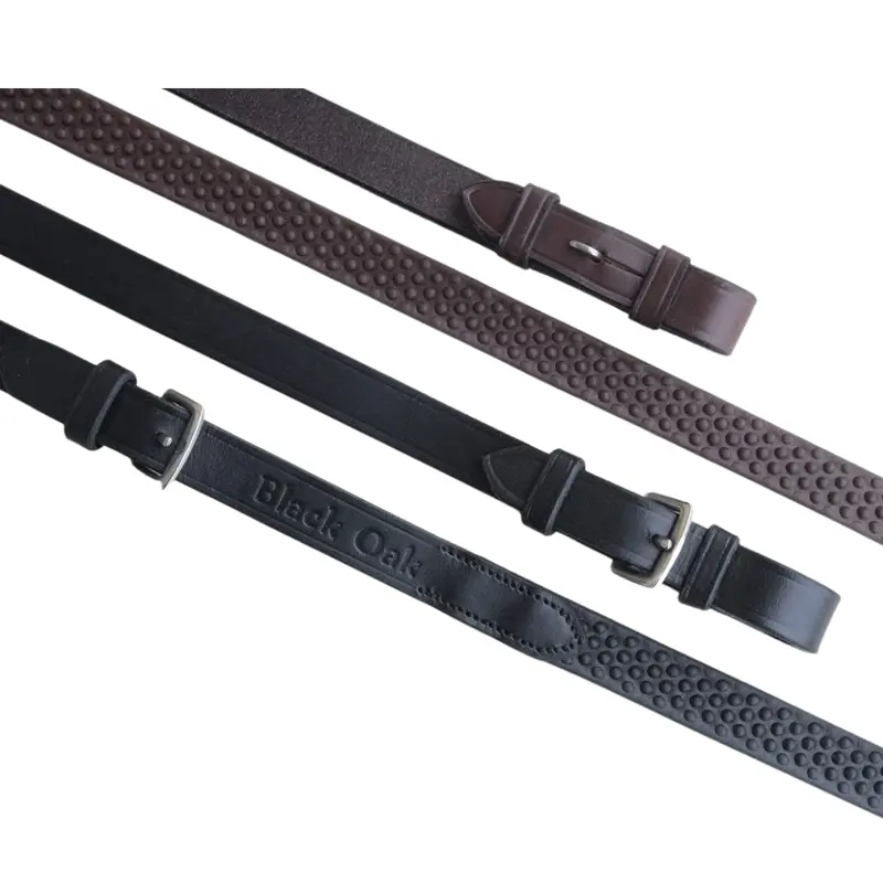 Kl Select Black Oak Pebble Grip Reins 1