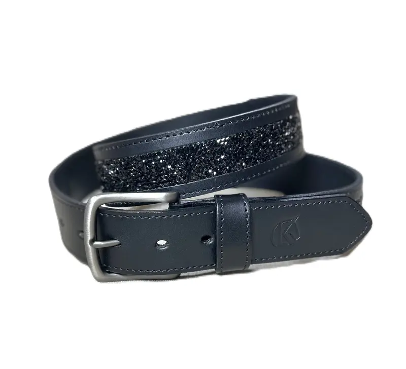 Kl Select Crushed Stone Leather Belt 1