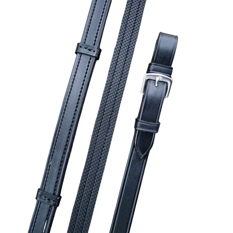 Kl Select Red Barn Easy Grip Rubber Reins 1