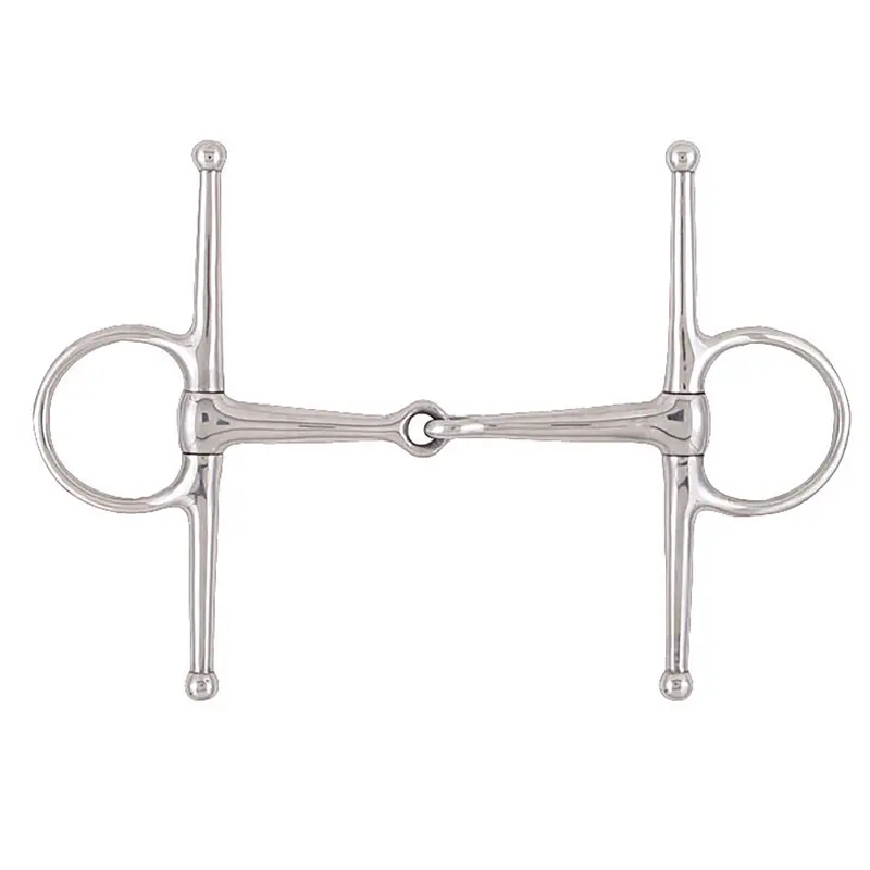 Korsteel Stainless Steel Full Cheek Snaffle Bit 1