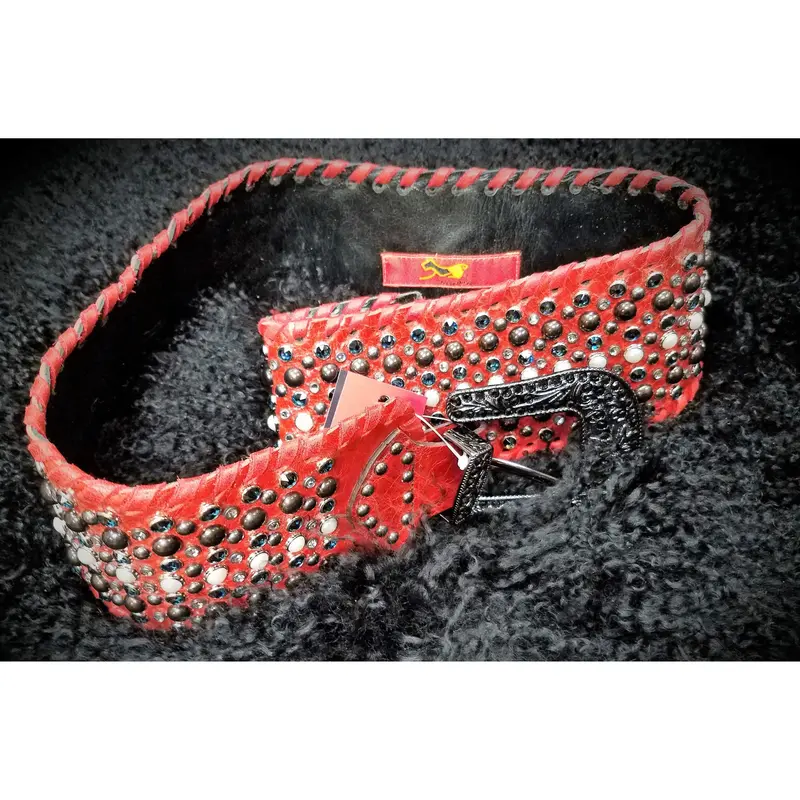 Kurtmen Tomato Wide Contoured Belt 1