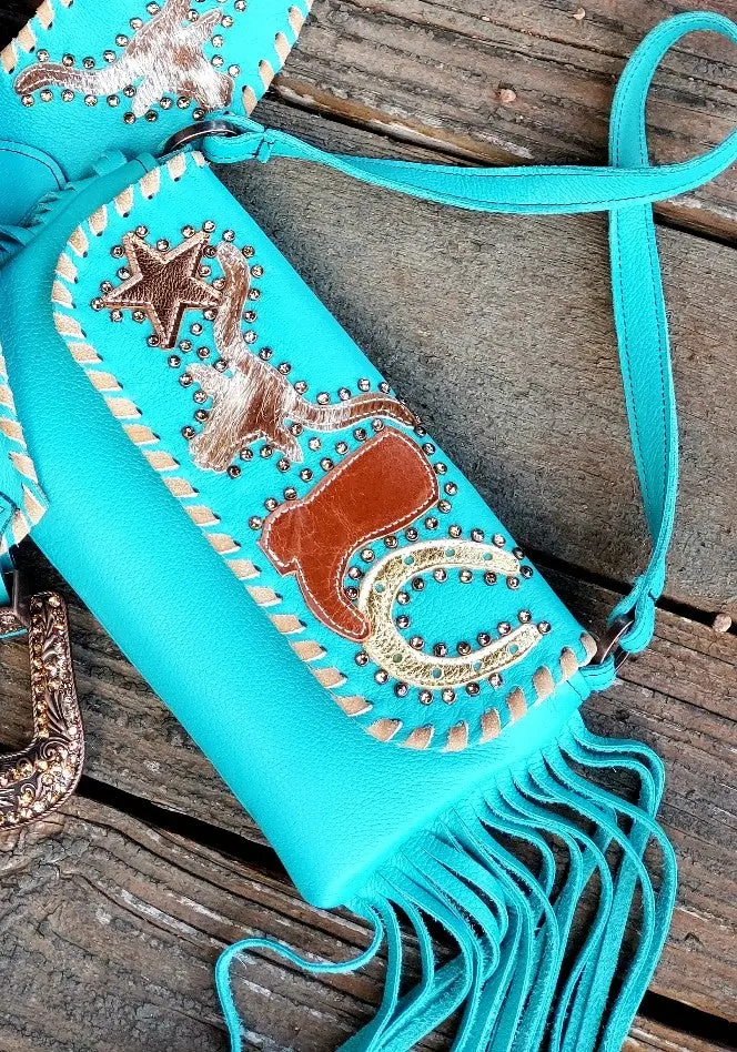 Kurtmen Turquoise Stockyards Clutch 1