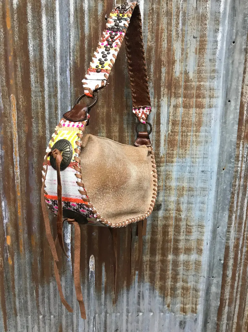 Kurtmen Vintage Serape Armadillo Bag 1