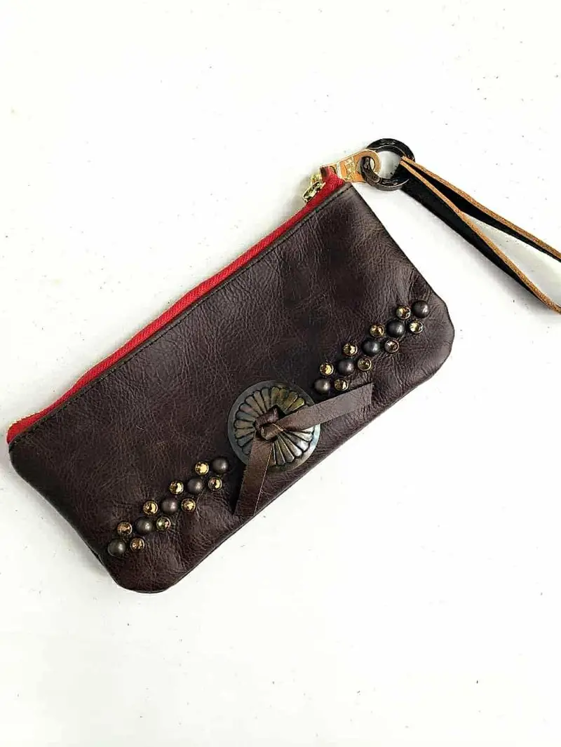 Kurtmen Vintage With Bronze Concho Wristlet 1