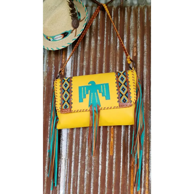 Kurtmen X-Large Thunderbird Hand Clutch With Shoulder Strap 1