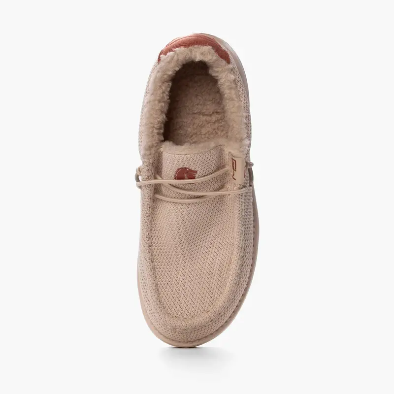 Ladies Dusty Rose Sherpa Camp Shoes 4