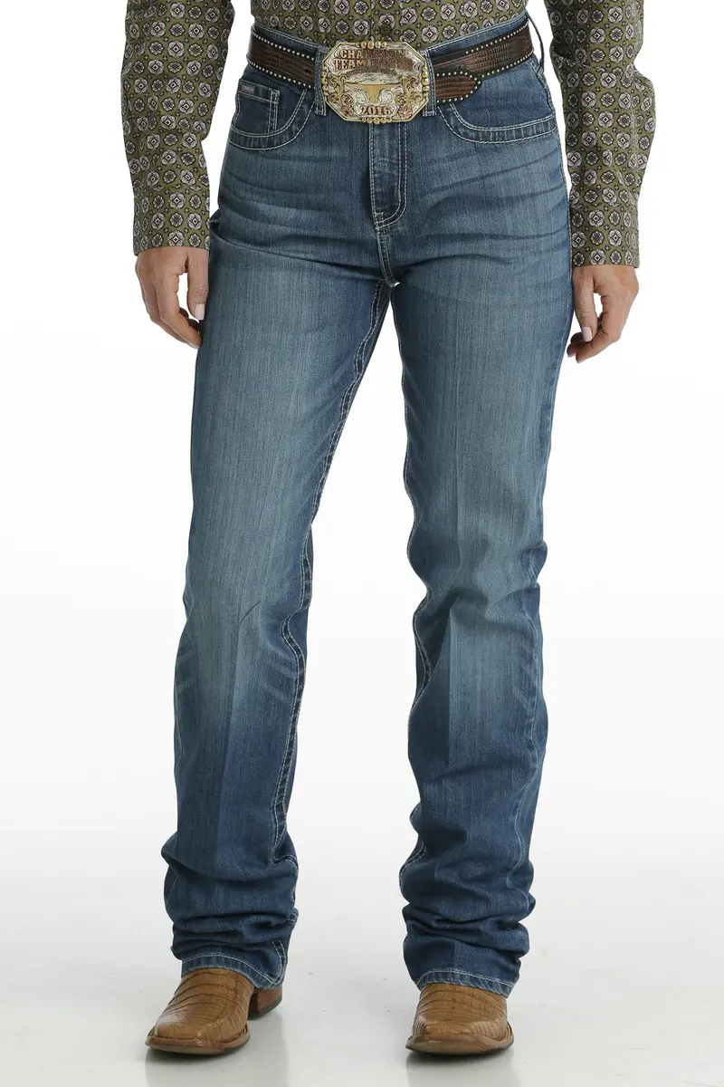 Ladies Medium Stonewash Emerson Cinch Jean 1