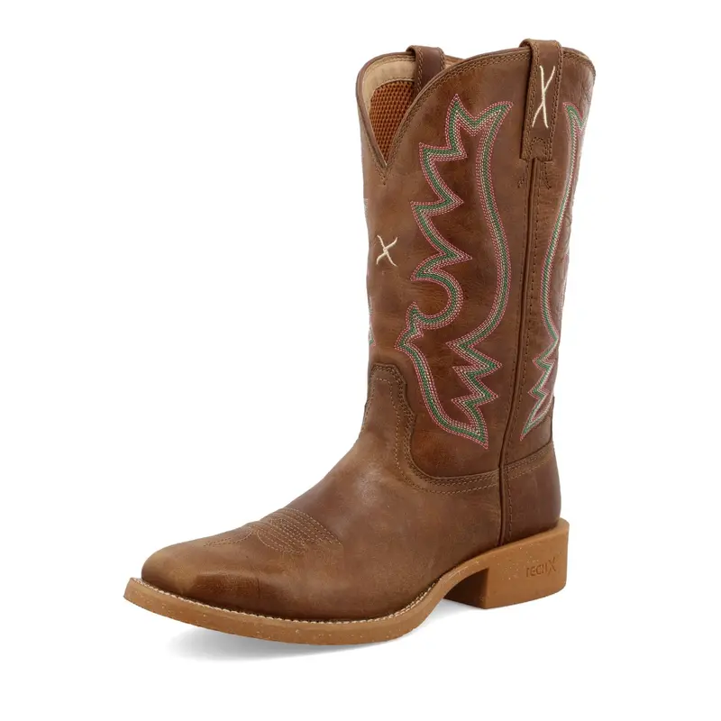 Ladies Roasted Pecan Sq Toe Boot 1