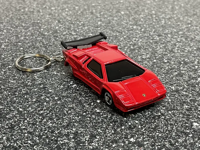 Lamborghini Countach Red Keychain Hot Wheels Matchbox 1