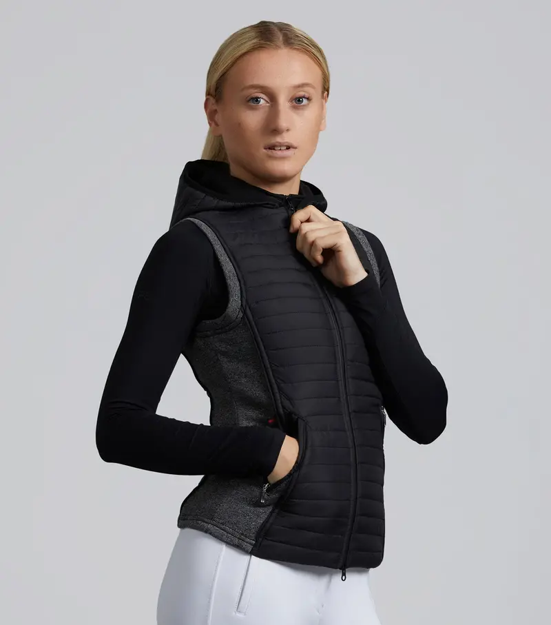Lamera Ladies Hybrid Technical Riding Gilet Black 1