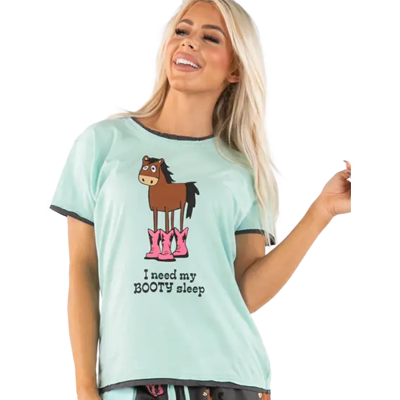 Lazy One Booty Sleep Regular Pj Tee 1